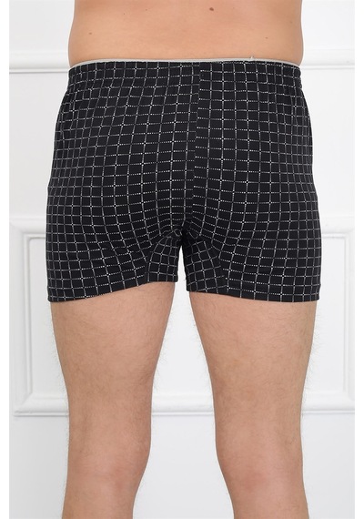 İbrahim Burak Etiler Collection Moda Çizgi Erkek Penye Boxer 40080 Siyah