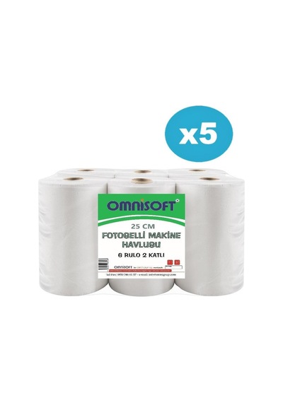 Omnisoft Fotoselli Makine Havlu 5 x 6'lı 25 cm