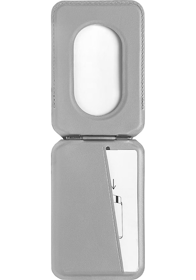 Buff Apple Uyumlu iPhone Walletmag 2.0 Stant Manyetik Deri Cüzdan Gray Gri