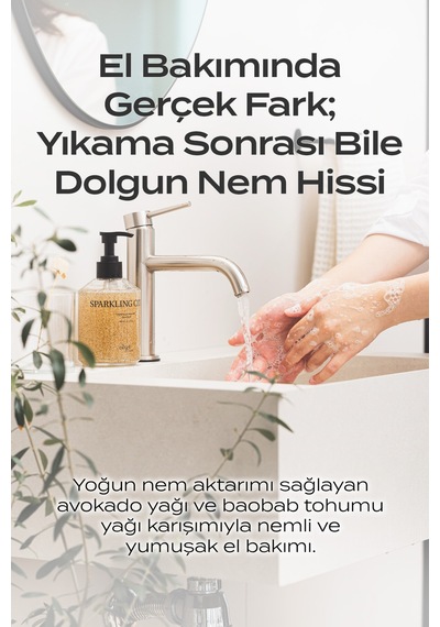 Peeling Etkili Nemlendirici Sıvı Sabun Kundal Exfoliating & Waterfull Hand Wash Sparkling Citrus