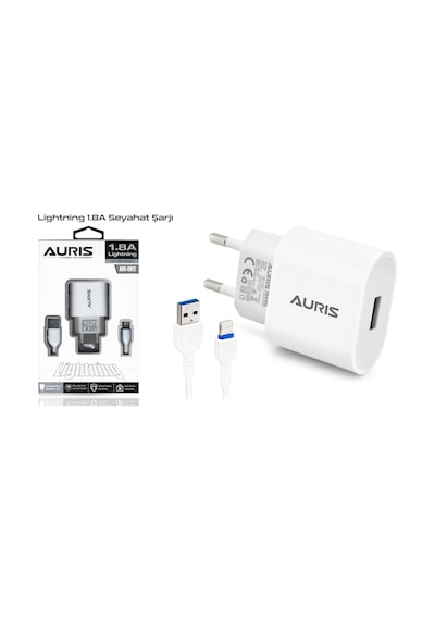 Auris 1.8A 10W Apple Uyumlu iPhone 5 6 7 8 X Xs Max Xr S Plus Hızlı Şarj Cihaz