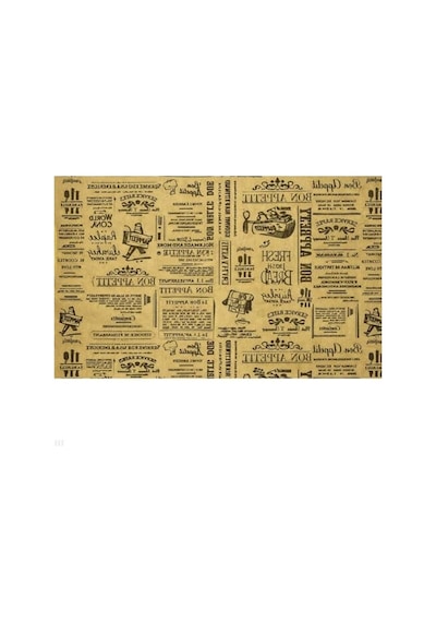 Vintage Gazete Stili Sunum Kağıdı 50 Adet 25x35 Cm