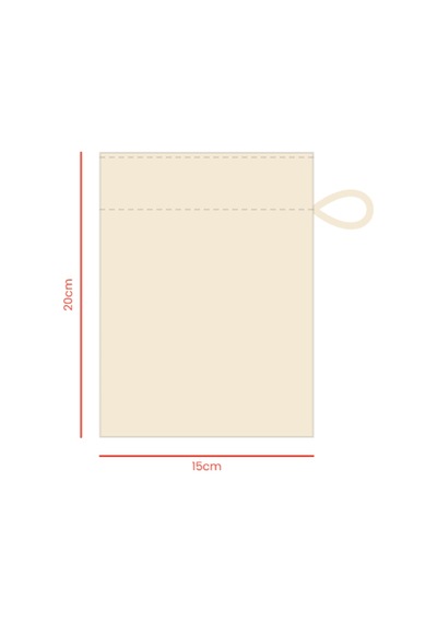 Baghashtag Minik Bez Kese 15 Cm X 20 Cm Çok renkli