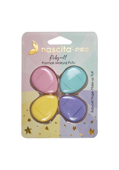 Nascita Rubycell Parmak Makyaj Süngeri - Mini Puf Kapatıcı Pudra