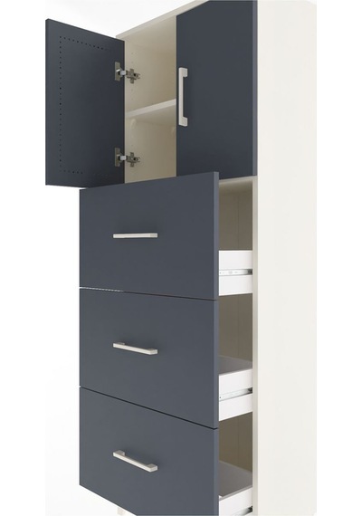 Arges Dolap 2 Raflı 3 Çekmeceli 2 Kapaklı 60x30x163 Aytaşı-antrasit Atlas Çam Arges Dolap 2 Raflı 3 Çekmeceli 2 Kapaklı 60x30x163 Aytaşı-antrasit Atlas Çam