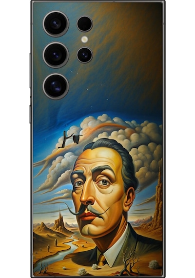 Samsung Galaxy S24 Ultra Uyumlu Şeffaf Kılıf Salvador Dali Tasarımlı