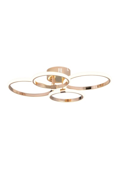 Pl 02 4 Model Gold 3 Renkli Salon Ve Oturma Odası İçin İdeal Alüminyum Avize, 60x10 Gold