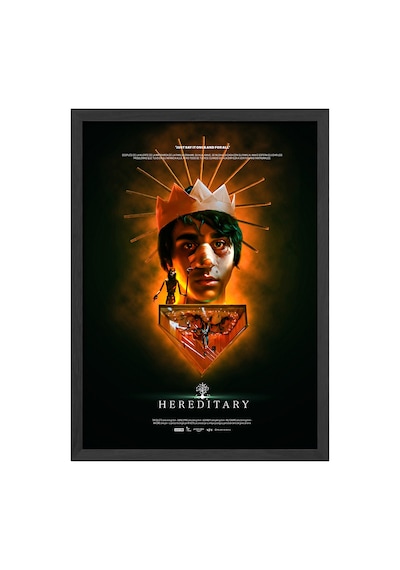 Hereditary Siyah Ahşap Çerçeveli Poster, Dekoratif Film Duvar Tablosu