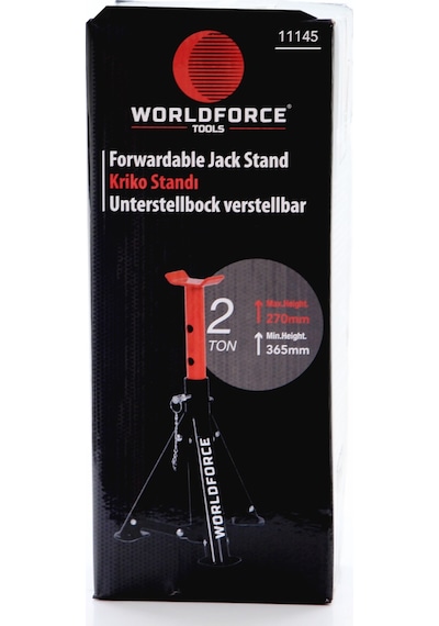 Worldforce 2 Ton 4 Ayaklı Kriko Standı Katlanır Araç Sehpası Seti