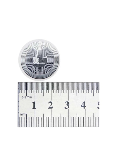 13.56mhz Uıd Değiştirilebilir 25mm Rfid Etiket Nfc Okunabilir Yazılabilir Göstergeç 13.56 Mhz