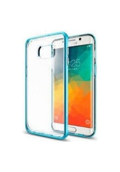 Spigen Galaxy S6 Edge Plus İle Uyumlu Kılıf Neo Hybrid Crystal Blue Topaz Mavi