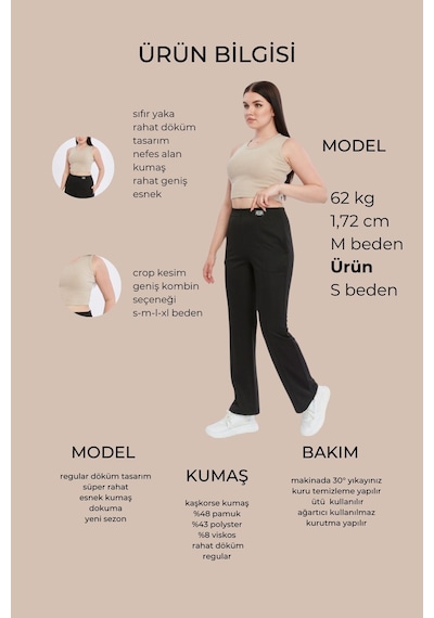 Bella Dossi Rahat Kaşkorse Kolsuz Sıfır Yaka Kadın Crop Top Ekru