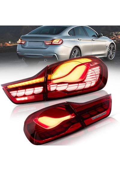 Bmw F32-f33-f36 2014.2015 Kırmızı Gts Dragon Ledli Arka Stop