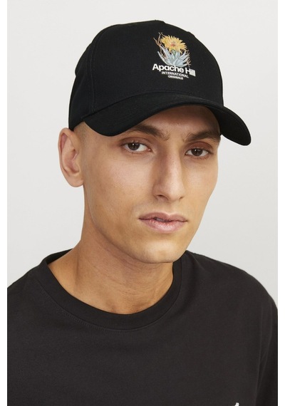 Jack & Jones Jacblume Baseball Cap Erkek Şapka Black Yellow