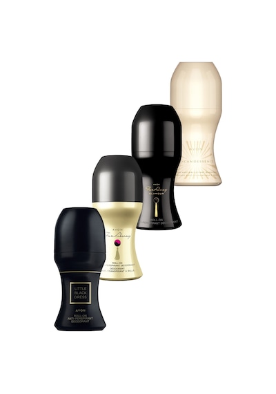 Avon Little Black Dress + Far Away + Incandessence + Far Away Glamour Kadın Rollon 4 x 50 ML