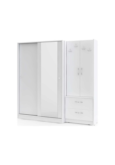 Abre Vm-300348 Beyaz Vestiyer Portmanto Ayakkabılık Diğer