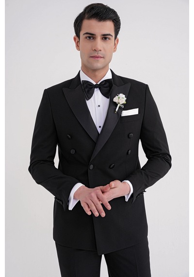 Black 082 Takım Slim Siyah Siyah