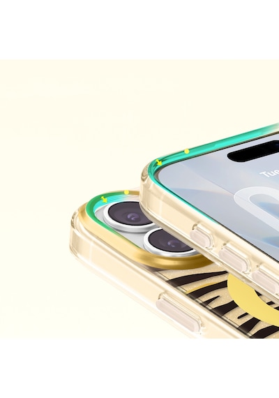 İphone 17 Uyumlu Kılıf M-safe Şarj Özellikli Zore Paris Veyro Tpu Kapak Gold