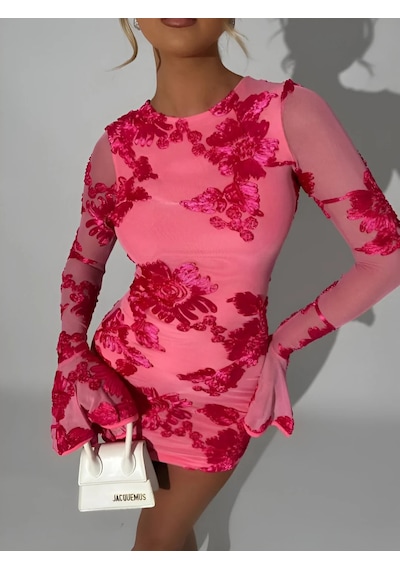 Havens Rosa Luxury Elbise Pembe