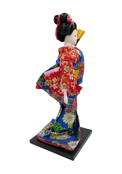 Japon Kimonolu Geyşa Bebek Kabuki Biblo 30 Cm No.17 Anime