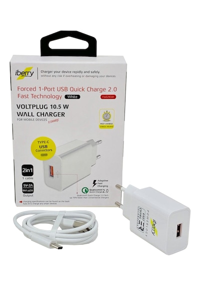 Iberry F602 5v 2.1A 10.5 W USB Type C Şarj Cihazı