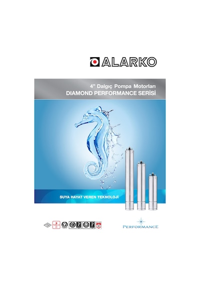 Alarko 7.5 Hp 380V Dalgıç Pompa Motoru