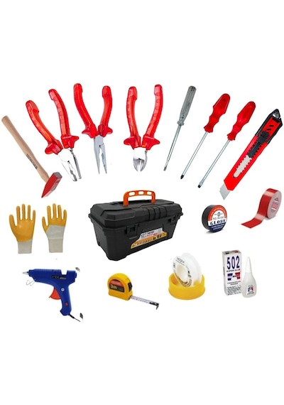 Moonshop 16 Parça Full Takım Çantası Dolu Alet Hırdavat Takım Çantası