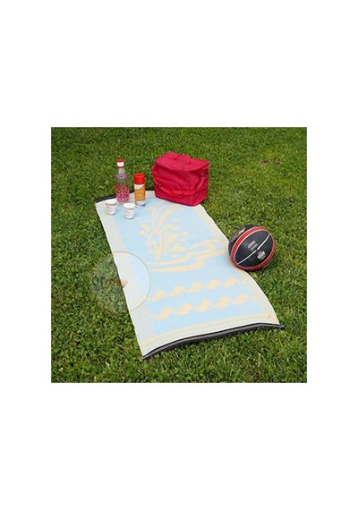 Dikdörtgen Plastik Hasır Halı - Piknik Ve Bahçe Kullanımı İçin 60x140 Cm Açık kahverengi