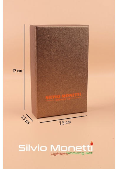 Silvio Monetti 2 Torch Gazlı Çakmak Smck617mr04 Siyah