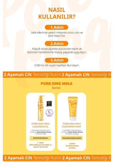 Gözenek Arındıran&siyah Nokta Karşıtı Temizleme Köpüğü A'pıeu Pore King Minji Trouble Cleansing Foam, 8115