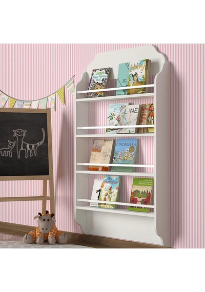 Dekorister Exclusive Montessori Kitaplık Beyaz