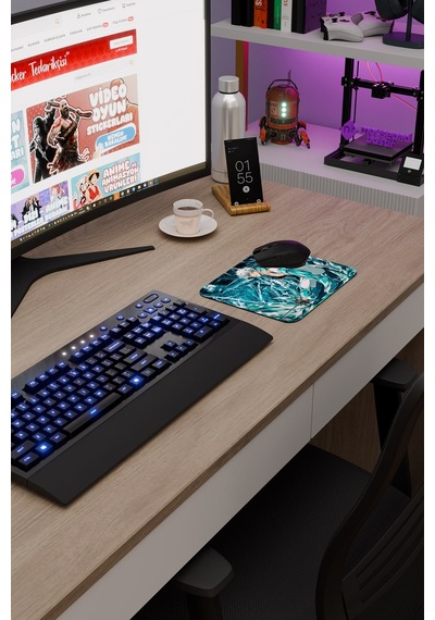 Bleach Anime V4 - 22x18 Gaming Kauçuk Kaymaz Taban Mouse Pad Fare Altlığı