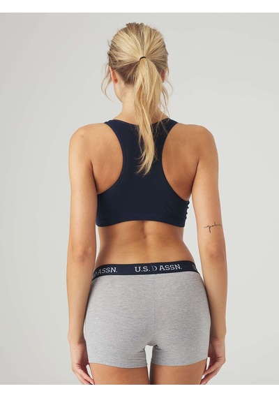 U.S. Polo Assn. Kadın Lacivert Büstiyer Şort Takım 66264