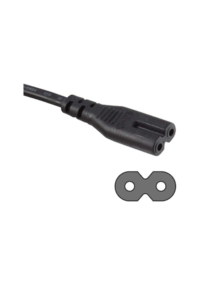 3 Metre Teyp Işıldak Fişi C7 Power Güç Kablosu 3M 2x0.75