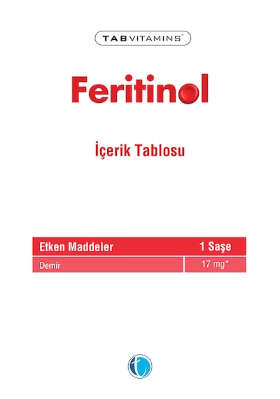 Tabvitamins Feritinol 30 Saşe