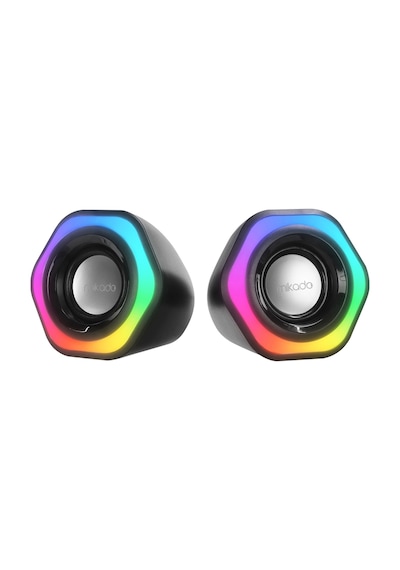 Mıkado Md-176, 6w, 1+1, Masaüstü, Rgb Aydınlatma, Usb, Siyah Kasa, Speaker