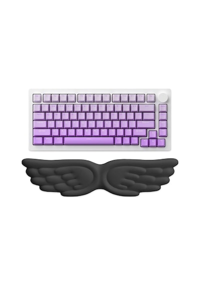 Kanat Şekilli Klavye Bilek Desteği Ergonomik Konforlu Memory Foam Kaymaz Taban Bilek Yastığı B