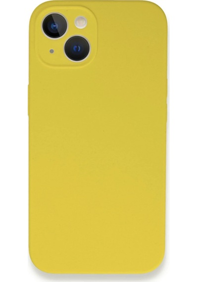 Uray Store Apple iPhone Uyumlu  13 Mini Kılıf Lansman Legant Silikon - Sarı
