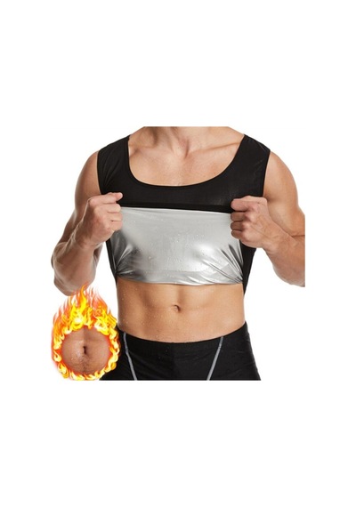 Multiflexpro Termal Sauna Terleten Erkek Atlet Siyah