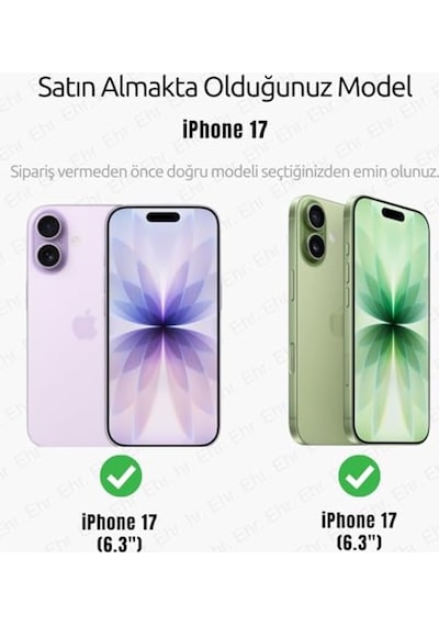 Apple iPhone 17 İle Uyumlu Magsafe Wireless Şarj Özellikli Kamera Standlı Lüks Mat Silikon Kılıf Lens Koruyucu Diğer