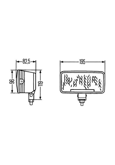 Hella Uzun Hüzme 12/24V H3 Halojen Sol-Sağ Far 1FD005700-431