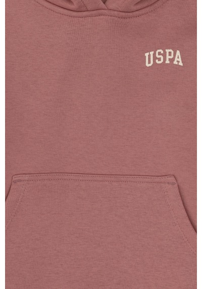 U.S. Polo Assn. Kız Çocuk Orkide Kapüşonlu Şardonlu Basic Sweatshirt 50314304-VR221