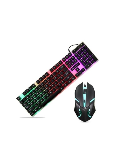Qpart Gm-14 2in1 Rgb Işıklı Oyuncu Klavye Mouse Seti Mause Işıklı Klavye Mause Set 2in1 Siyah - 594880722 Diğer Qpart Gm-14 2in1 Rgb Işıklı Oyuncu Klavye Mouse Seti Mause Işıklı Klavye Mause Set 2in1 Siyah - 594880722 Diğer
