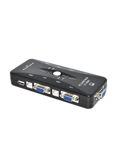 Triline 4 Port Usb Kvm Switch 4Pc Tek Monitör Kontrol