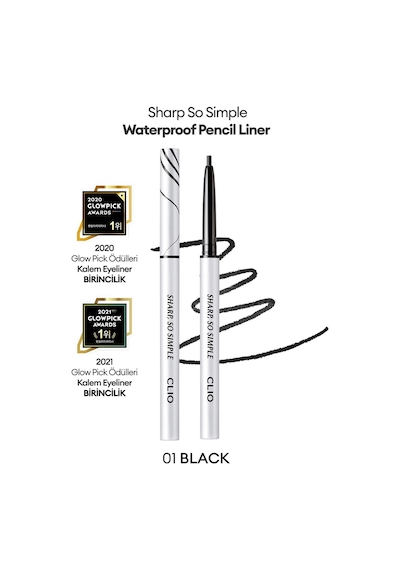 Clio Sharp So Simple Waterproof Pencil Liner 01 Black