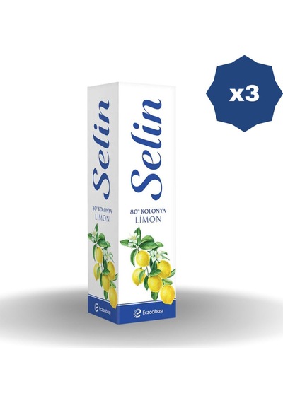 Selin Kolonyası Limon Aromalı 200 Ml - 3 Adet