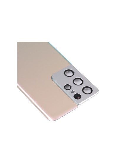 Cbtx Samsung Galaxy Uyumlu S21 Ultra 5g Pil Arkakapak Kamera Lens Kapağı Altın