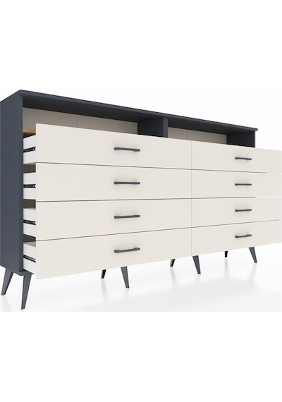 Arges Konsol 2 Raflı 8 Çekmeceli 176x30x99 Antrasit-çam/aytaşı Atlas Çam/aytası - Antrasıt Arges Konsol 2 Raflı 8 Çekmeceli 176x30x99 Antrasit-çam/aytaşı Atlas Çam/aytası - Antrasıt