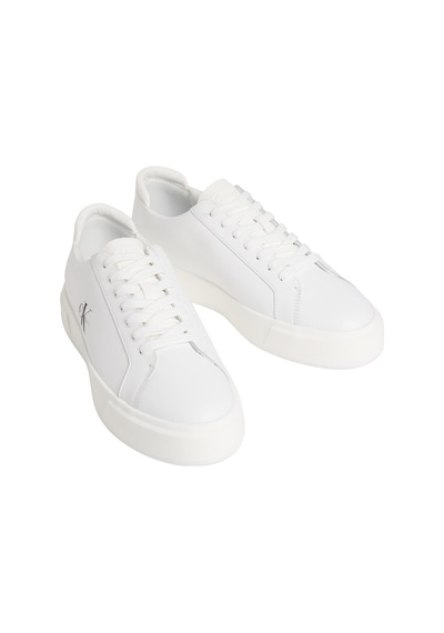 Calvin Klein Jeans Erkek Basket Cupsole Laceup Lth Ml Ayakkabı Ym0ym014600k4 Beyaz