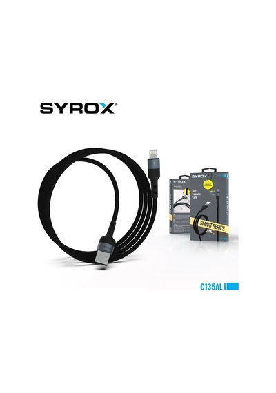 Syrox C135al Usb-a To Lightning 2.4a Örgü Kablo